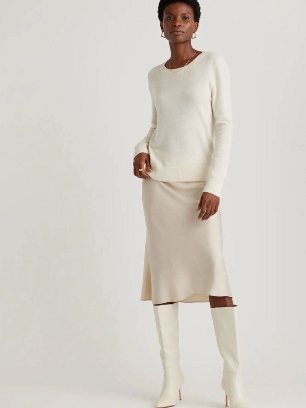 QUINCE 100% Washable Silk Skirt